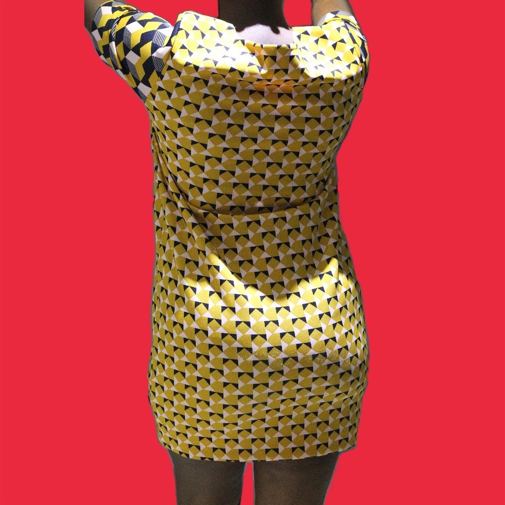H&M Box Fit Multi Pattern Dress - Picture 4 of 5